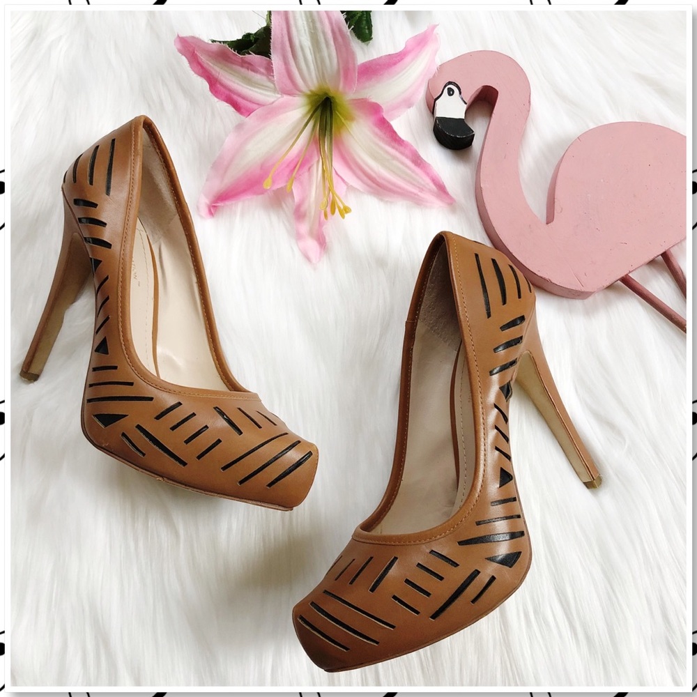 BCBGeneration Prague Laser Cut Platform Heel
